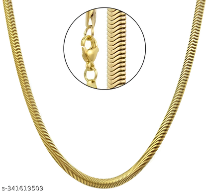 Gold Plated Snake Chain For Women & Men