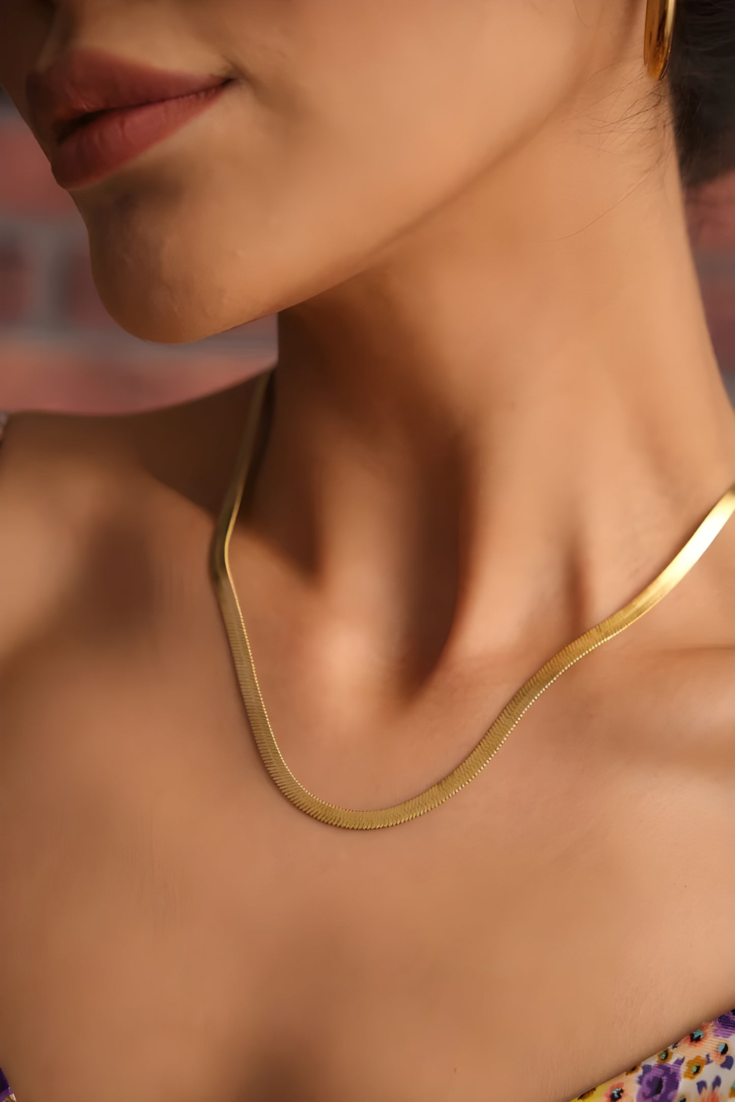 Gold Plated Snake Chain For Women & Men